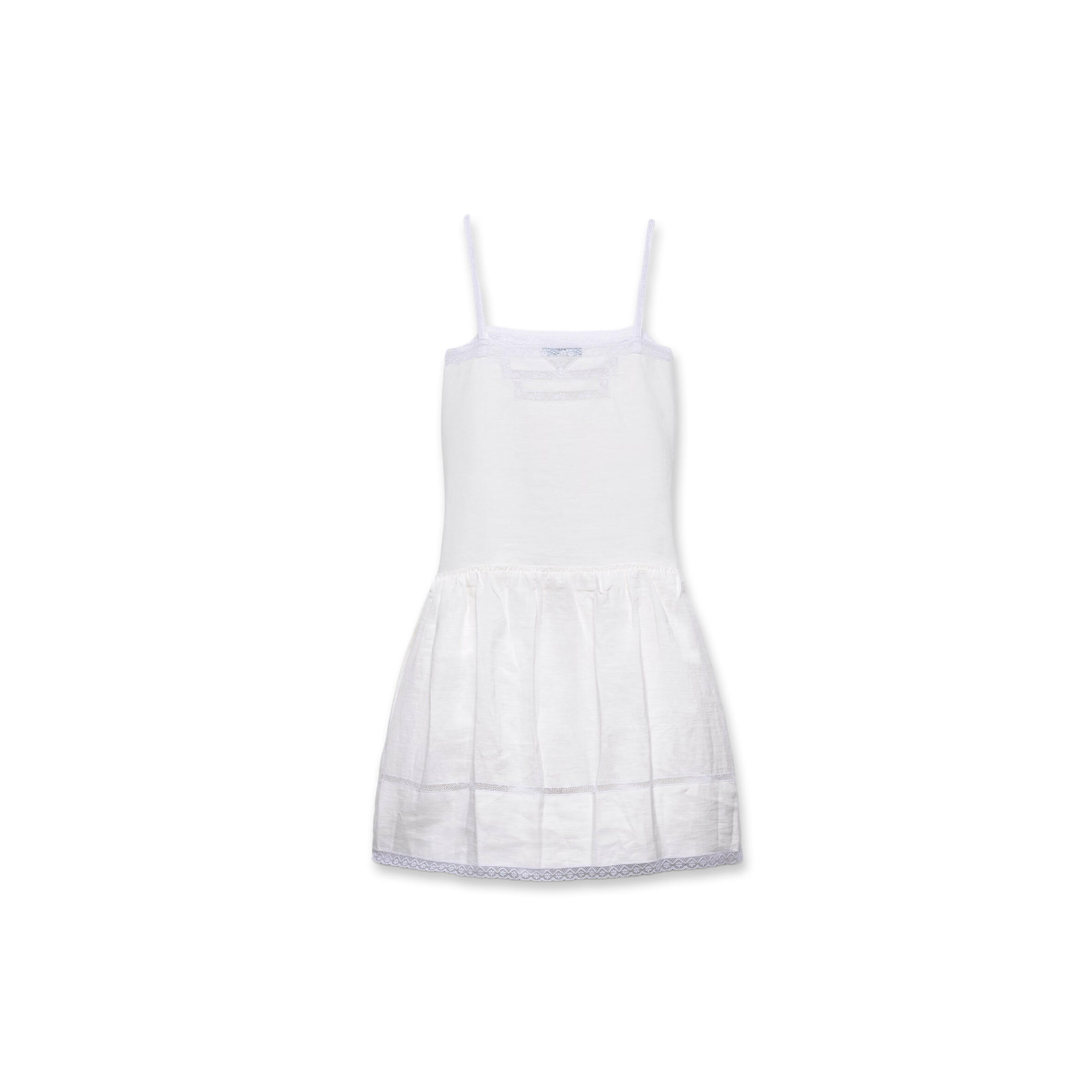 PRADA EMBROIDERED LINEN DRESS P3S37R